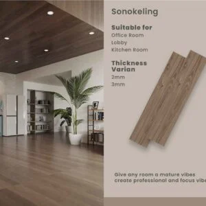 Lantai Vinyl Artha 3mm Motif Batu Dan Motif Kayu